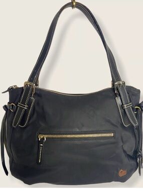 Vintage Dooney & Bourke nylon black tote The Nina